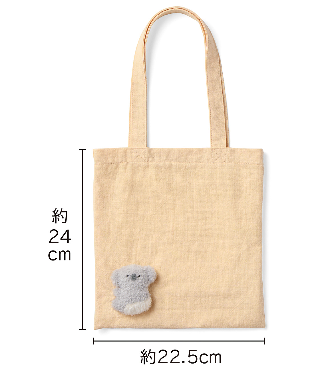 ぎゅっとしがみつく赤ちゃんコアラミニトート